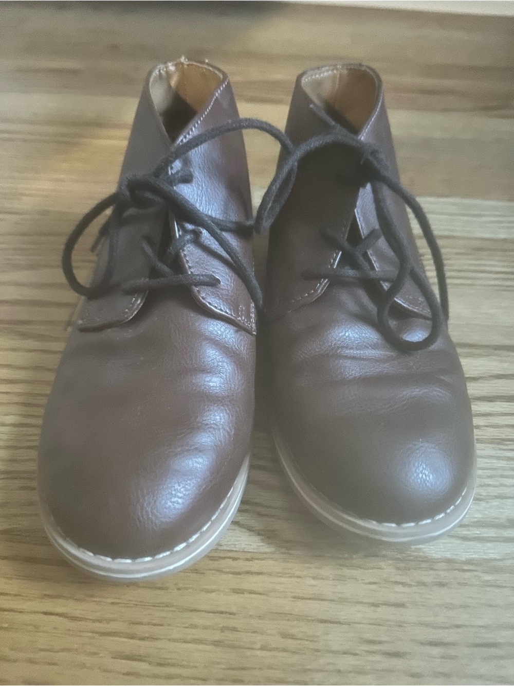 Cat & Jack Brown Lace-Up Kids Dress Boots